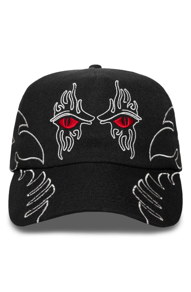 PLEASURES Afterlife Snapback Baseball Cap, Main, color, Black