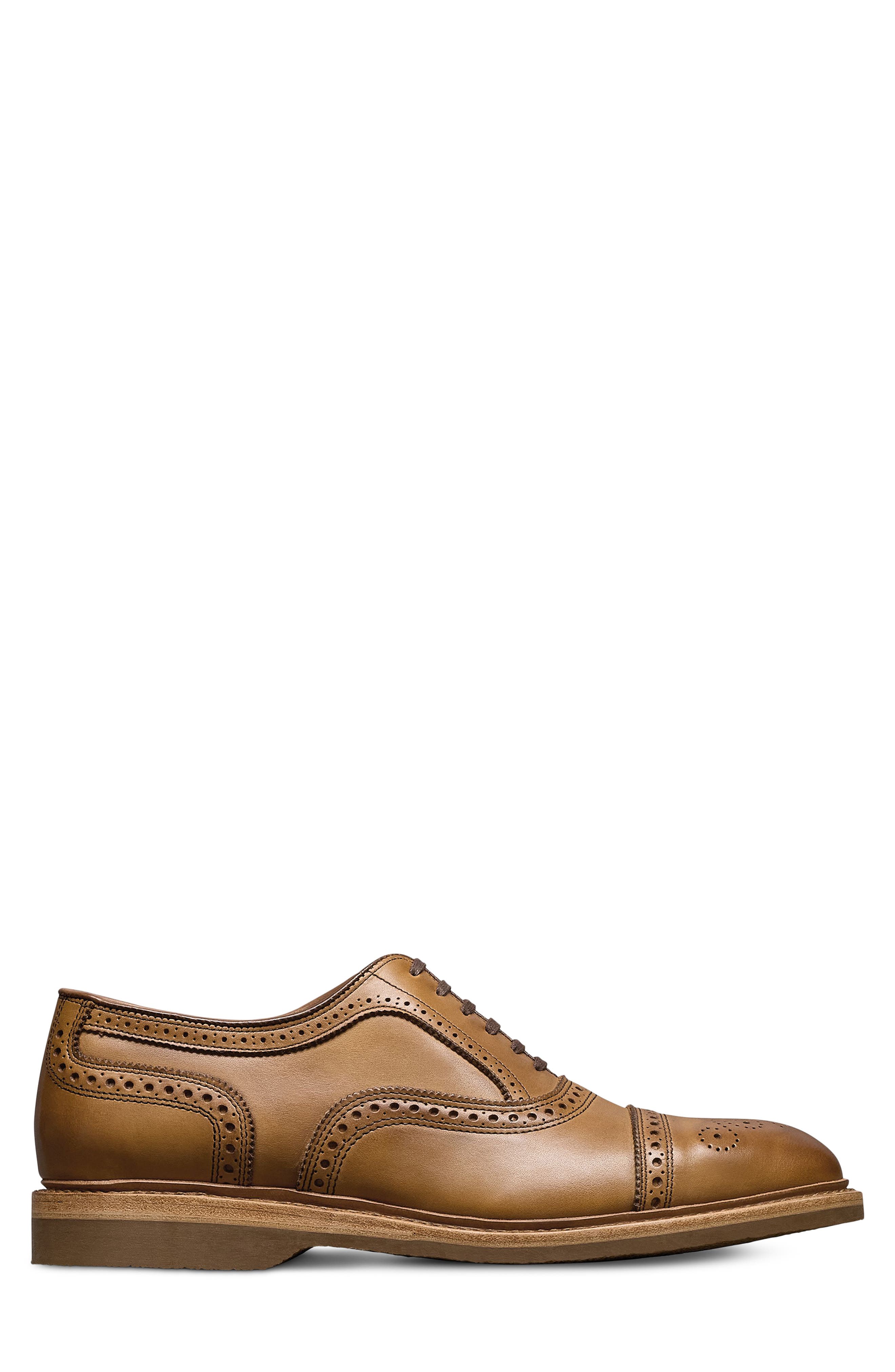 Allen Edmonds Strand Verse Cap Toe Oxford Shoe, Alternate, color, Walnut