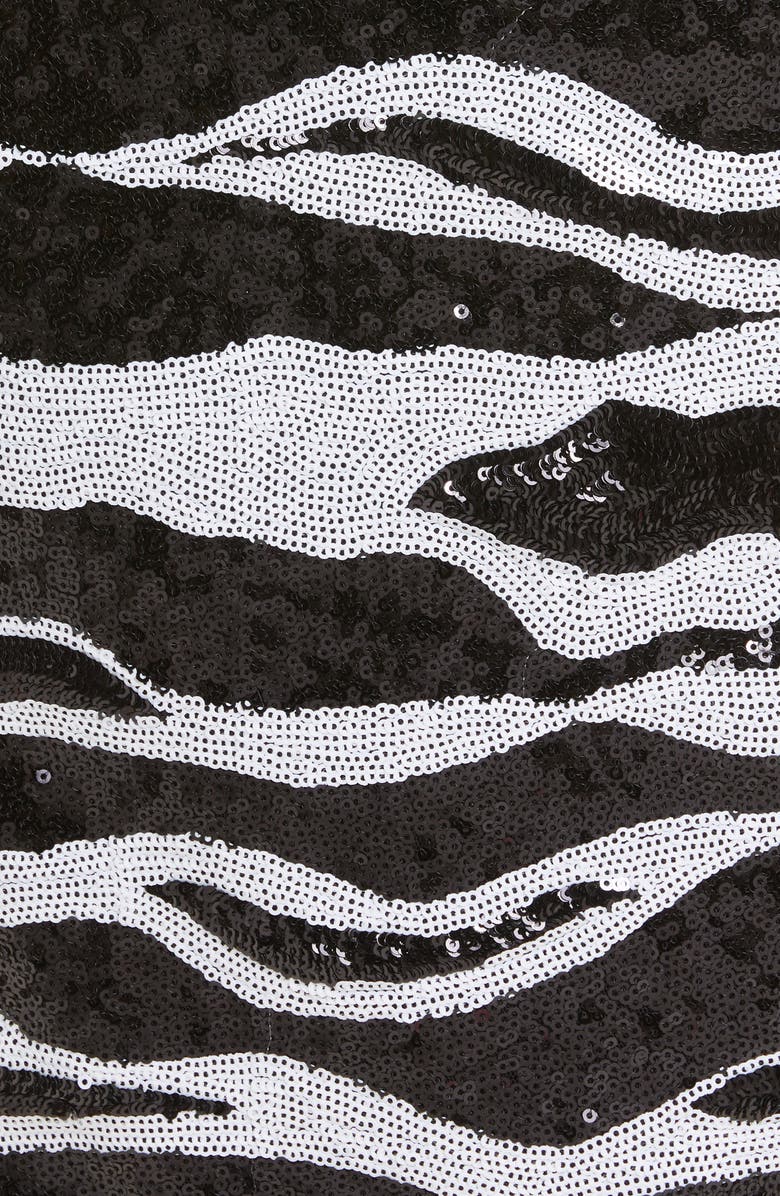 Dolce&Gabbana Sequin Stripe & Lace Midi Pencil Skirt, Alternate, color, 