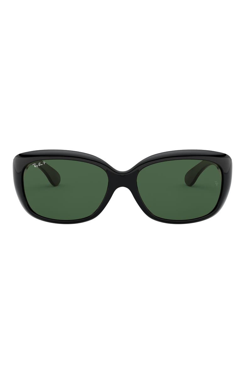 Jackie Polarized 58mm Sunglasses, Alternate, color, BLACK/ GREY POLARIZED
