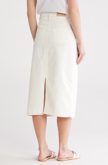 The Highland Denim Midi Skirt