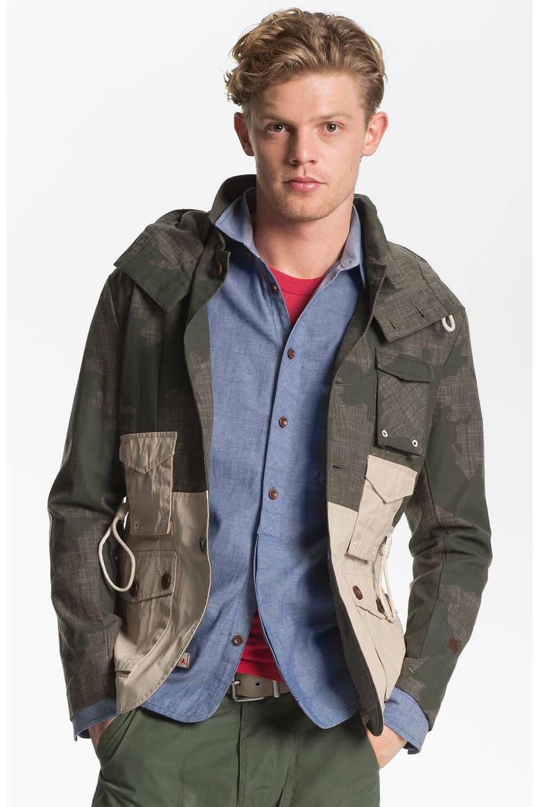 Hiking Blazer, Main, color, OLIVE/  ECRU
