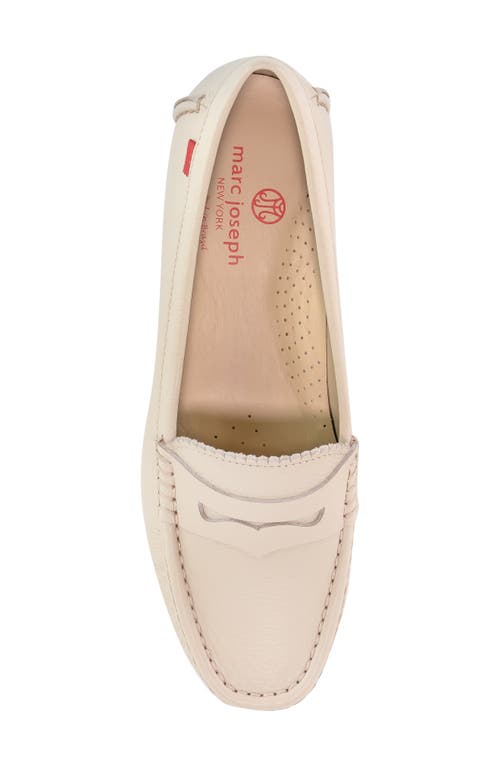 Marc Joseph New York Carrol Street 2.0 Penny Loafer In Nude Grainy