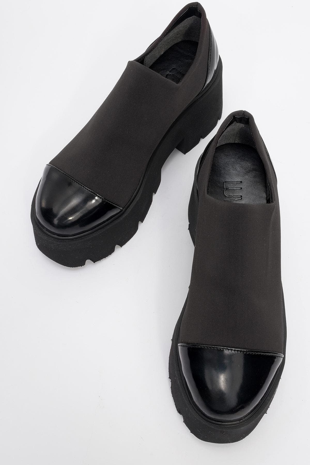 Grena Platform Slip On Shoes, Alternate, color, Black Patent Faux Leather