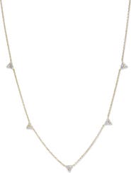Anzie Cléo Trio Diamond Station Necklace