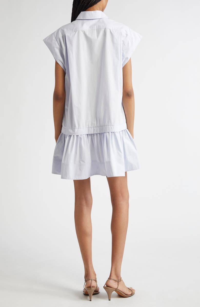 A.L.C. Brock Cotton Poplin Minidress, Alternate, color, Aqua