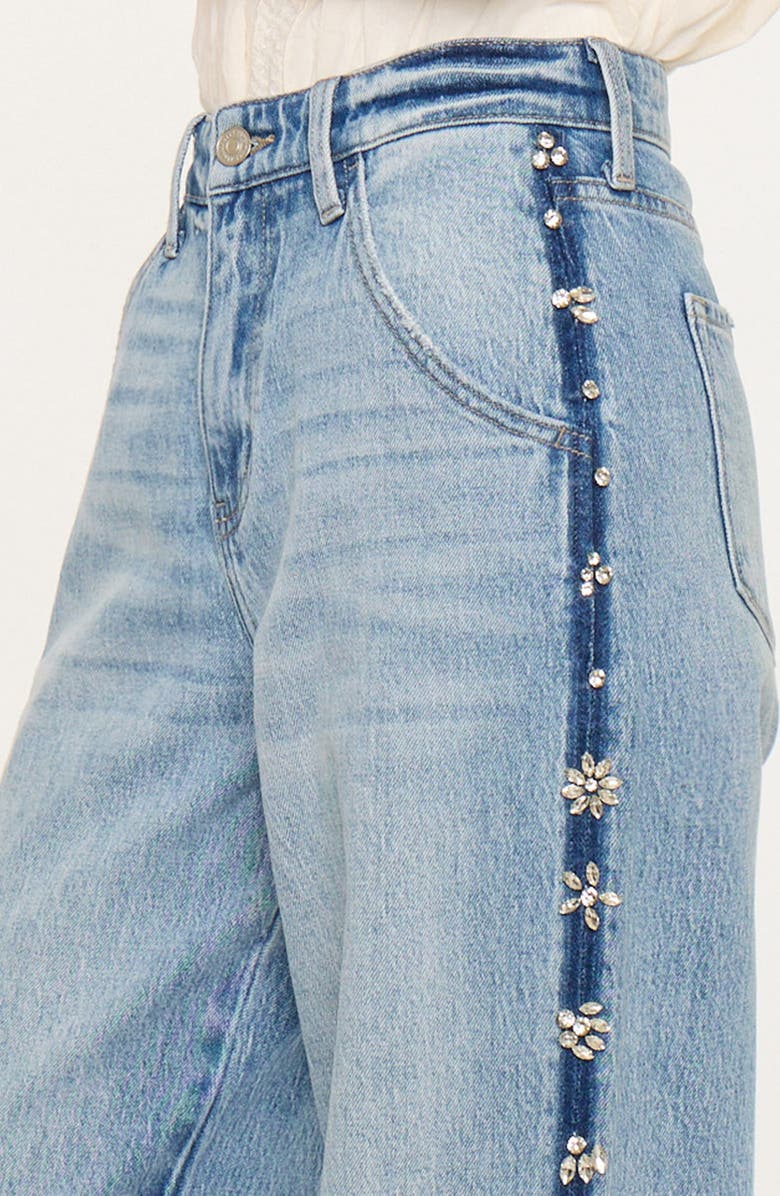 KanCan Gianna Low Slung Baggy Wide Jeans, Alternate, color, Medium Wash