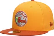 New Era Men's New Era Gold/Rust Philadelphia 76ers 59FIFTY Fitted Hat