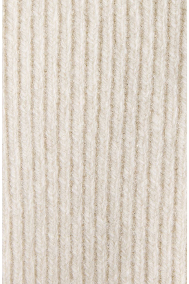 Slashed Wool & Cashmere Blend Turtleneck Sweater, Alternate, color, IVORY