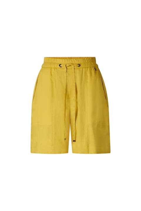 Linen Blend Shorts Carmel