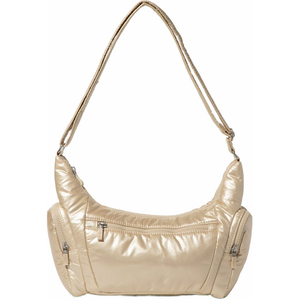 BAGGALLINI Banana Sling Crossbody Shoulder Bag in Champagne Puff  product