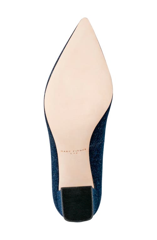 Marc Fisher Ltd Zala Block Heel Pump In Blue