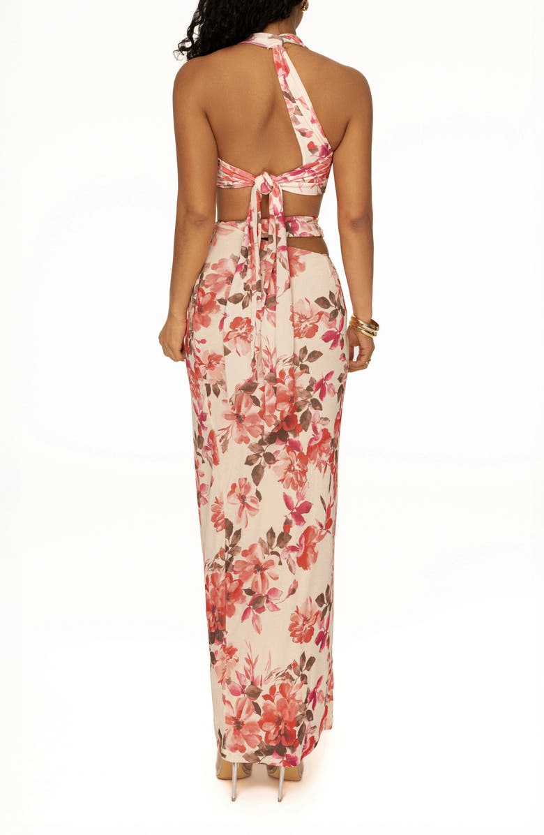 JLUXLABEL New Age Floral Crop Top & Skirt Set, Alternate, color, 
