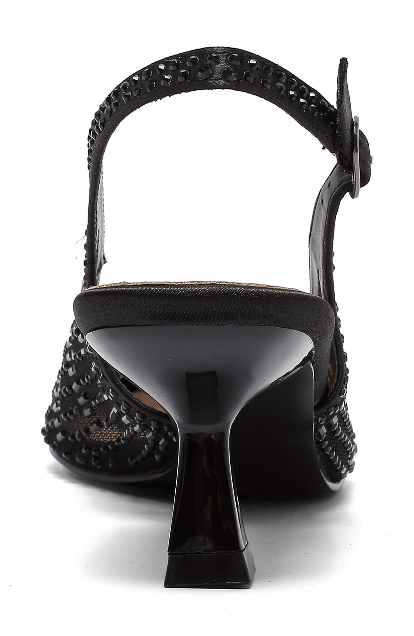 LADY COUTURE Linda Kitten Heel Slingback Pump, Alternate, color, Black