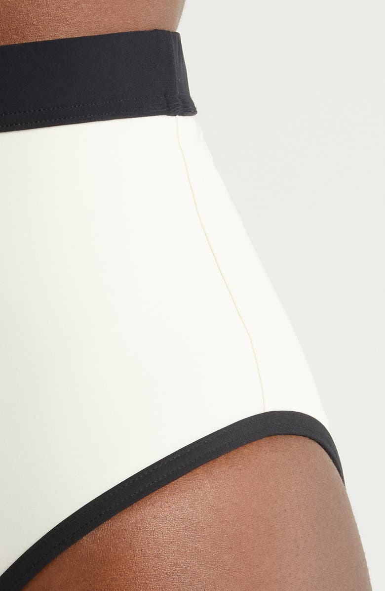 BONDI BORN Jayde High Waist Bikini Bottoms, Alternate, color, Pearl