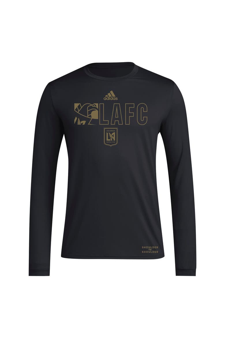 Men's adidas Black LAFC 2024 Jersey Hook AEROREADY Long Sleeve T-Shirt, Alternate, color, Black