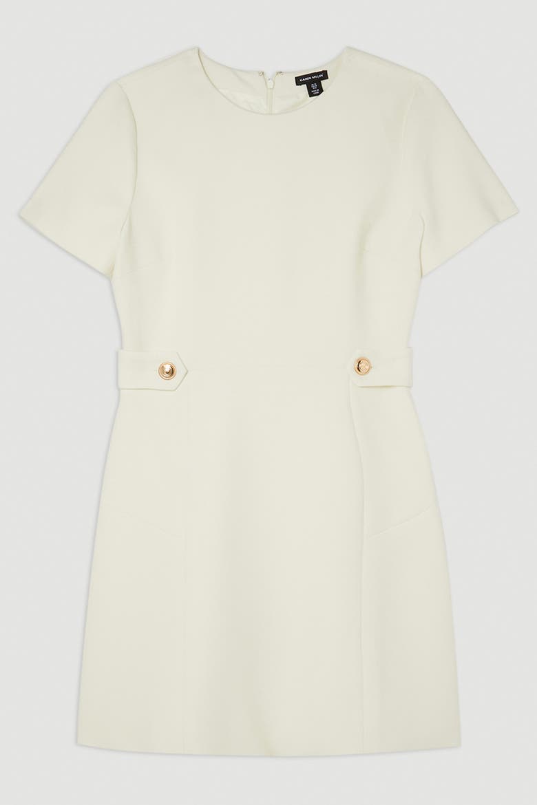 Tailored Mini Dress, Alternate, color, Cream