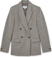 Reiss Ember Double Breasted Wool Blend Blazer
