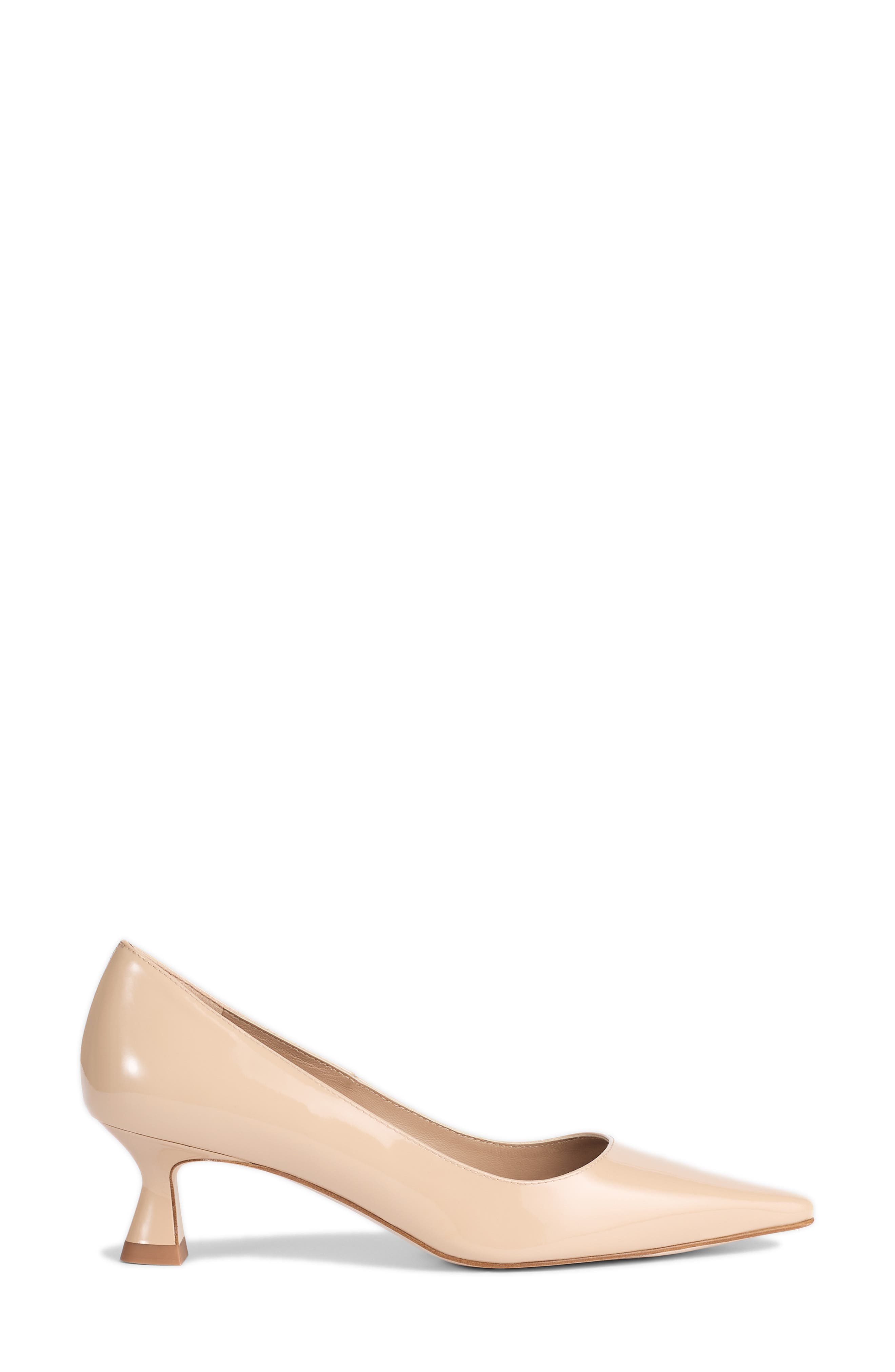 LK Bennett Avalina Flare Kitten Heel Pump, Alternate, color, Beige
