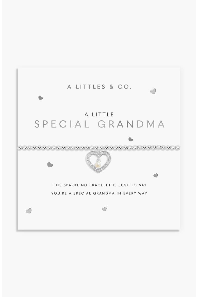 A Little 'Special Grandma' Bracelet, Main, color, Metallic Silver