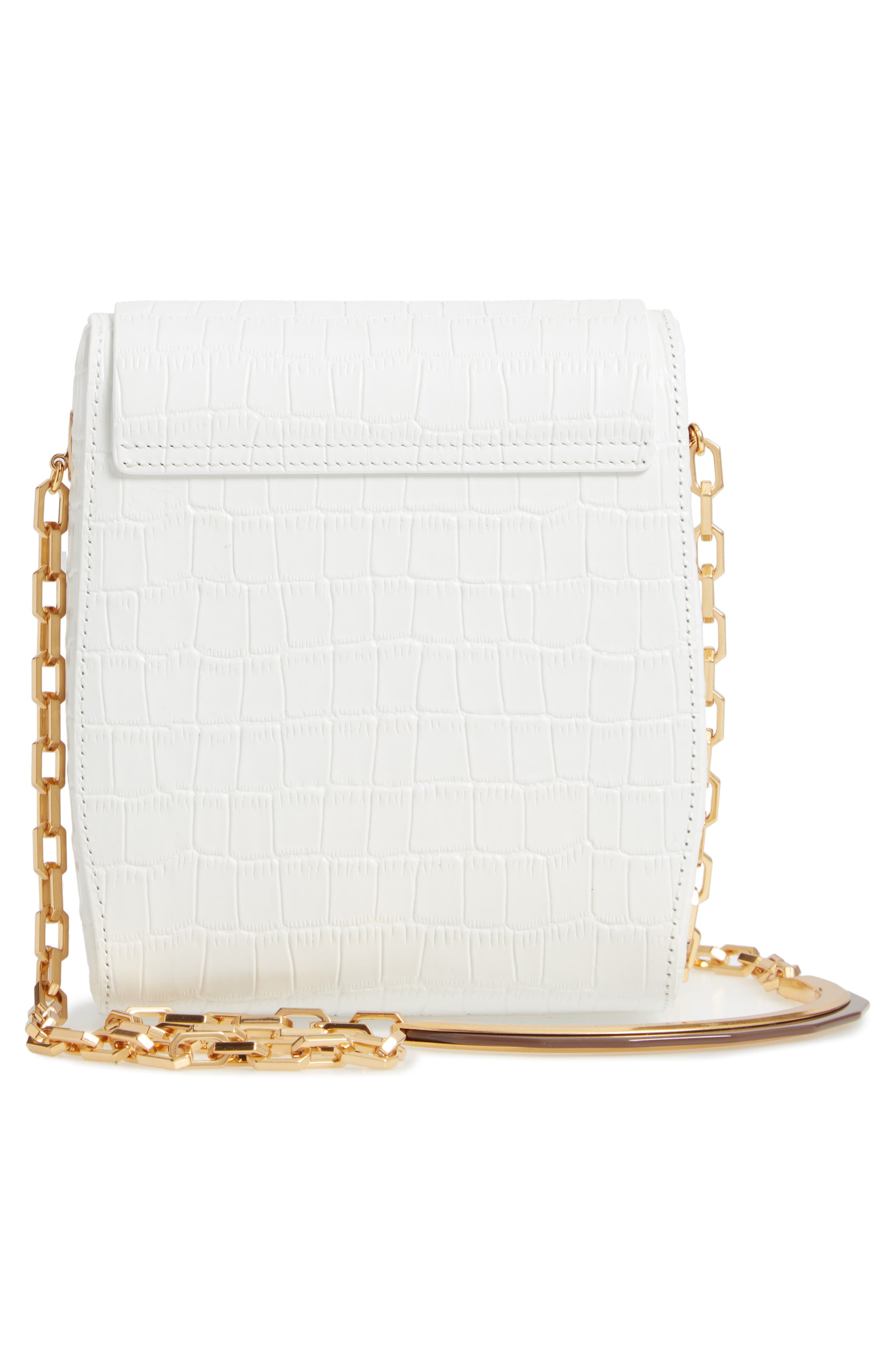 the VOLON PO Box Leather Box Bag, Alternate, color, 