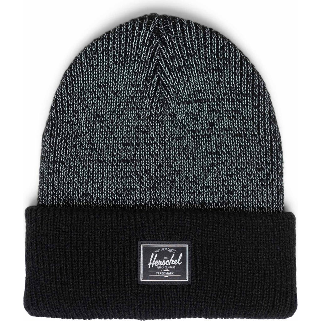 Herschel Supply Co . Elmer Reflective Rib Beanie In Gray