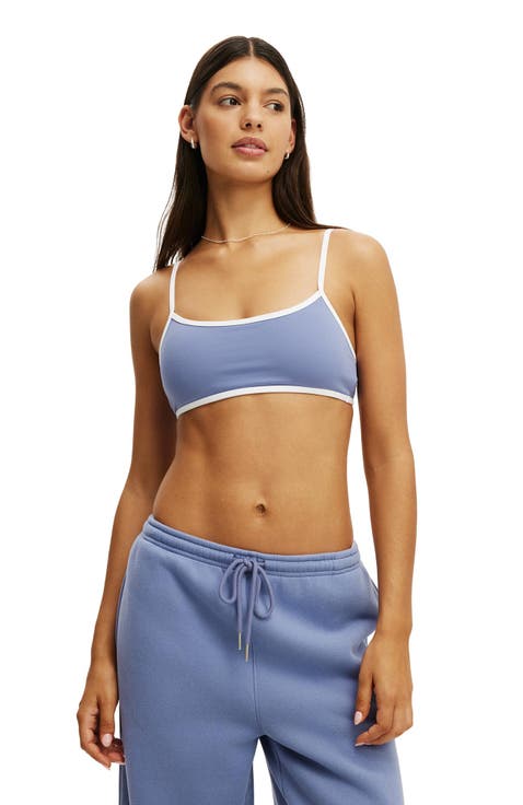 Women's Active Ultra Soft Double Strap Back Crop