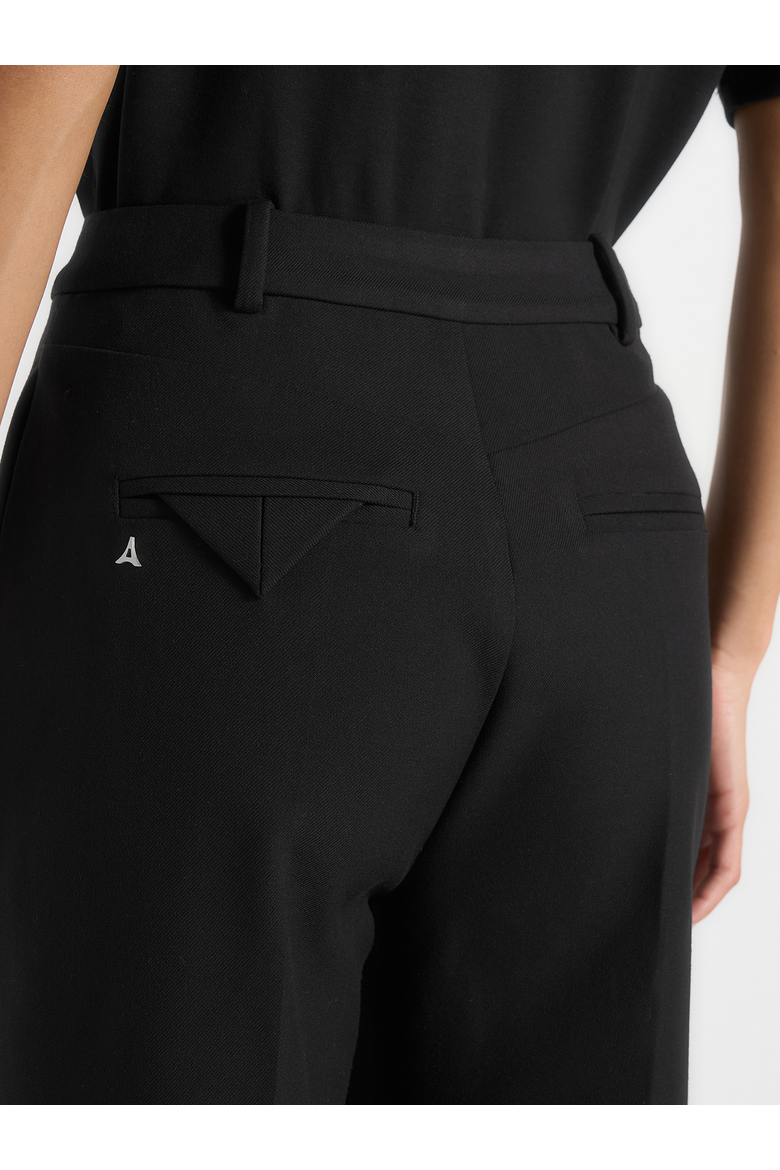 Julie Tailored Twin Pleat Pants, Alternate, color, Black