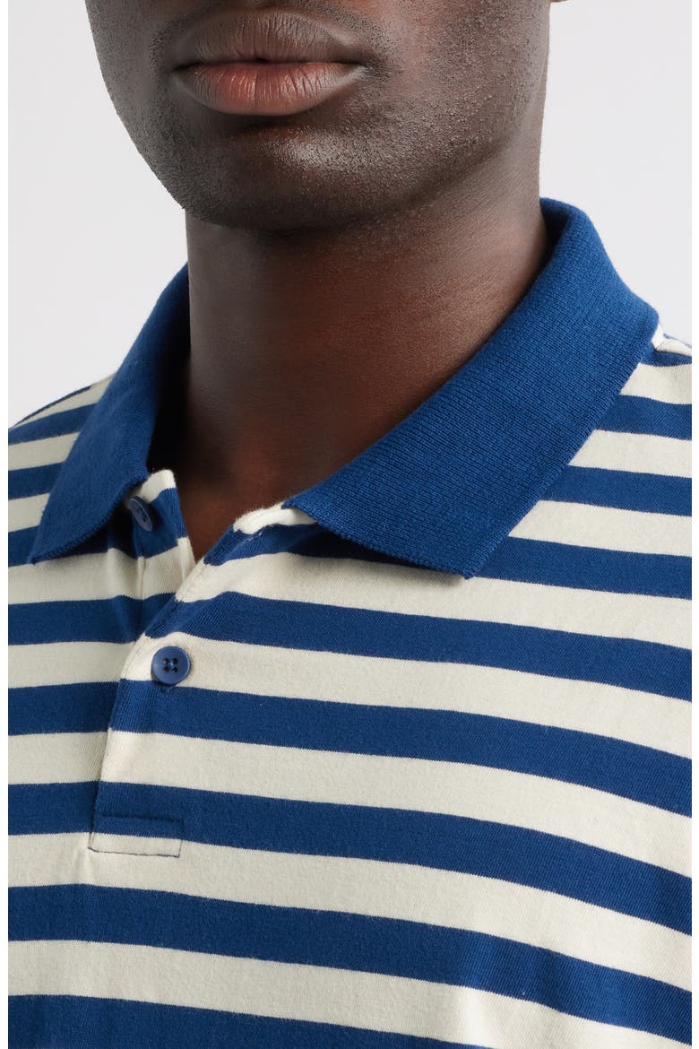 Trademark Stripe Polo (Nordstrom Exclusive), Alternate, color, NAVY/ WHITE STRIPE