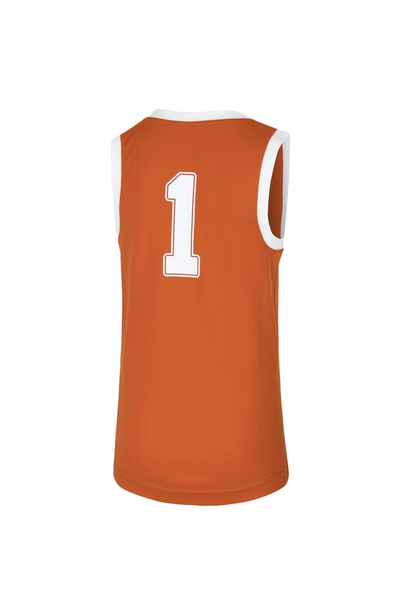 Nike Youth Nike #1 Orange Texas Longhorns Replica Team Basketball Jersey, Alternate, color, Burnt Orange