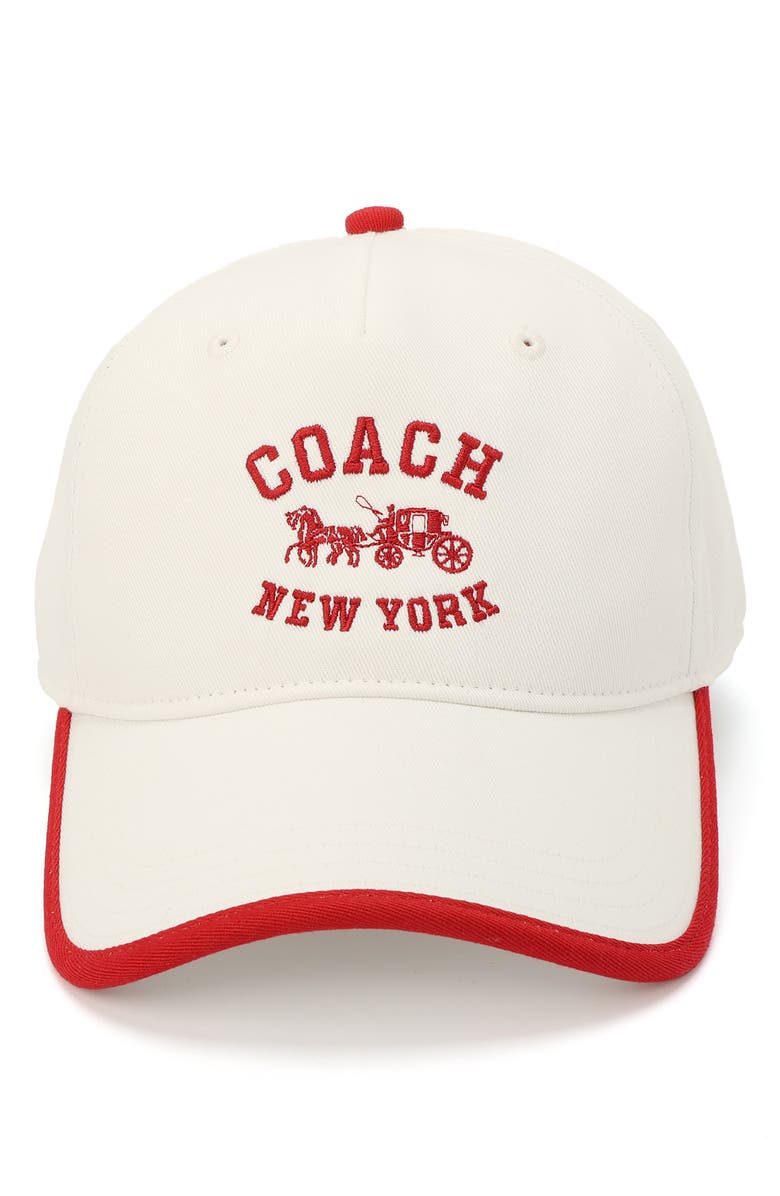 COACH Horse & Carriage Baseball Cap, Main, color, 