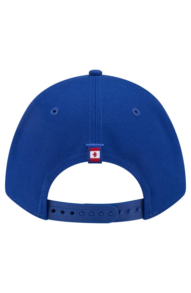 New Era Men's New Era Royal Toronto Blue Jays Canadian Flag 9FORTY M-Crown A-Frame Adjustable Hat, Alternate, color, 