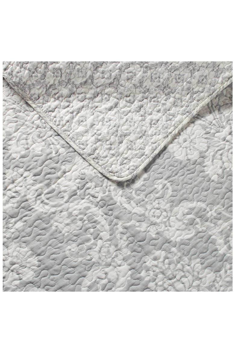 Venetia Twin Quilt & Sham Set, Alternate, color, GREY