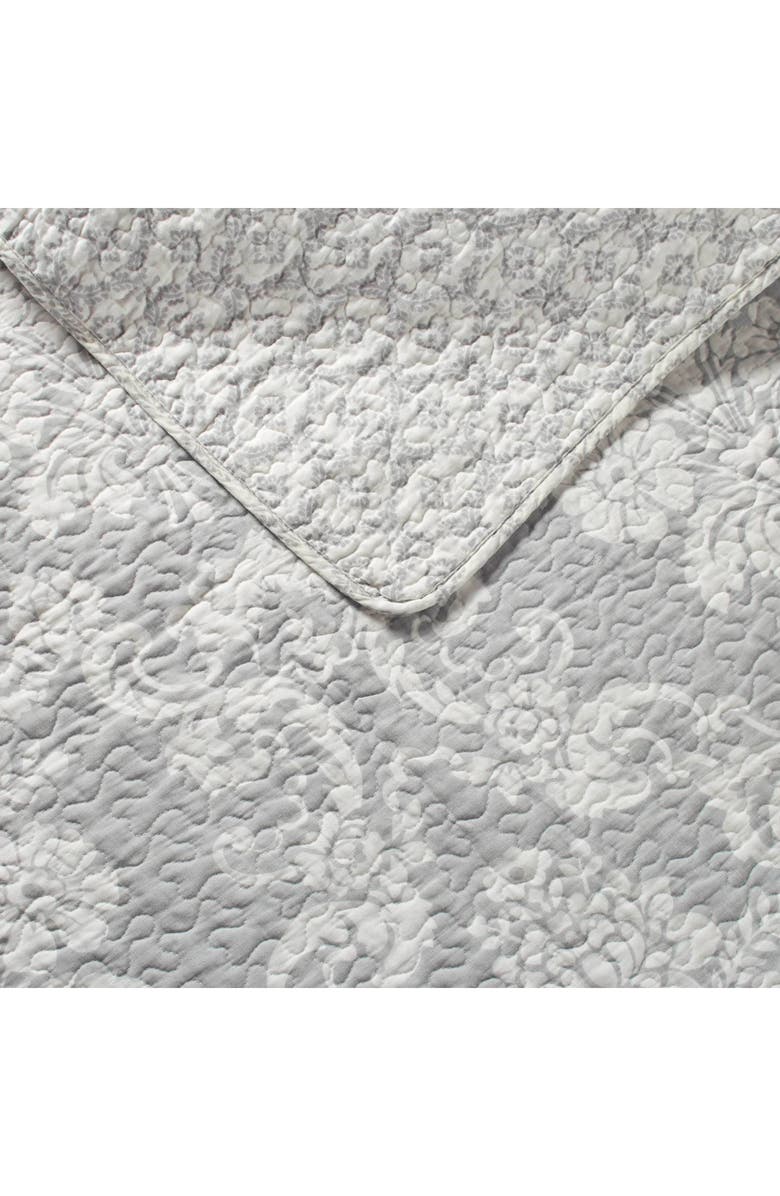 Laura Ashley Venetia Twin Quilt & Sham Set, Alternate, color, Grey