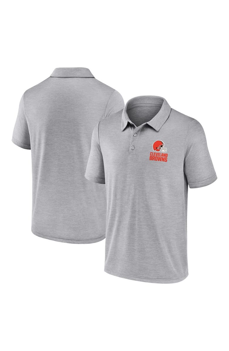 FANATICS Men's Fanatics Gray Cleveland Browns Making Waves Polo, Alternate, color, Gray