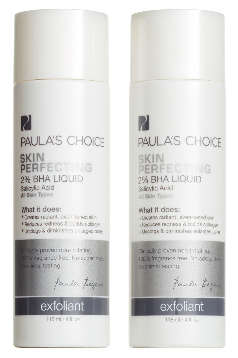 Skin Perfecting 2% BHA Liquid Exfoliant Duo, Main, color, NO COLOR