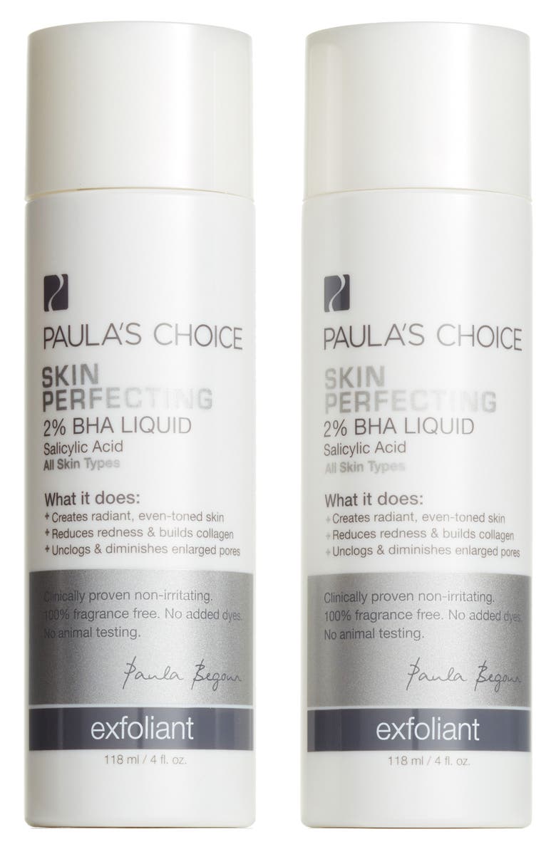 Paula's Choice Skin Perfecting 2% BHA Liquid Exfoliant Duo, Main, color, 