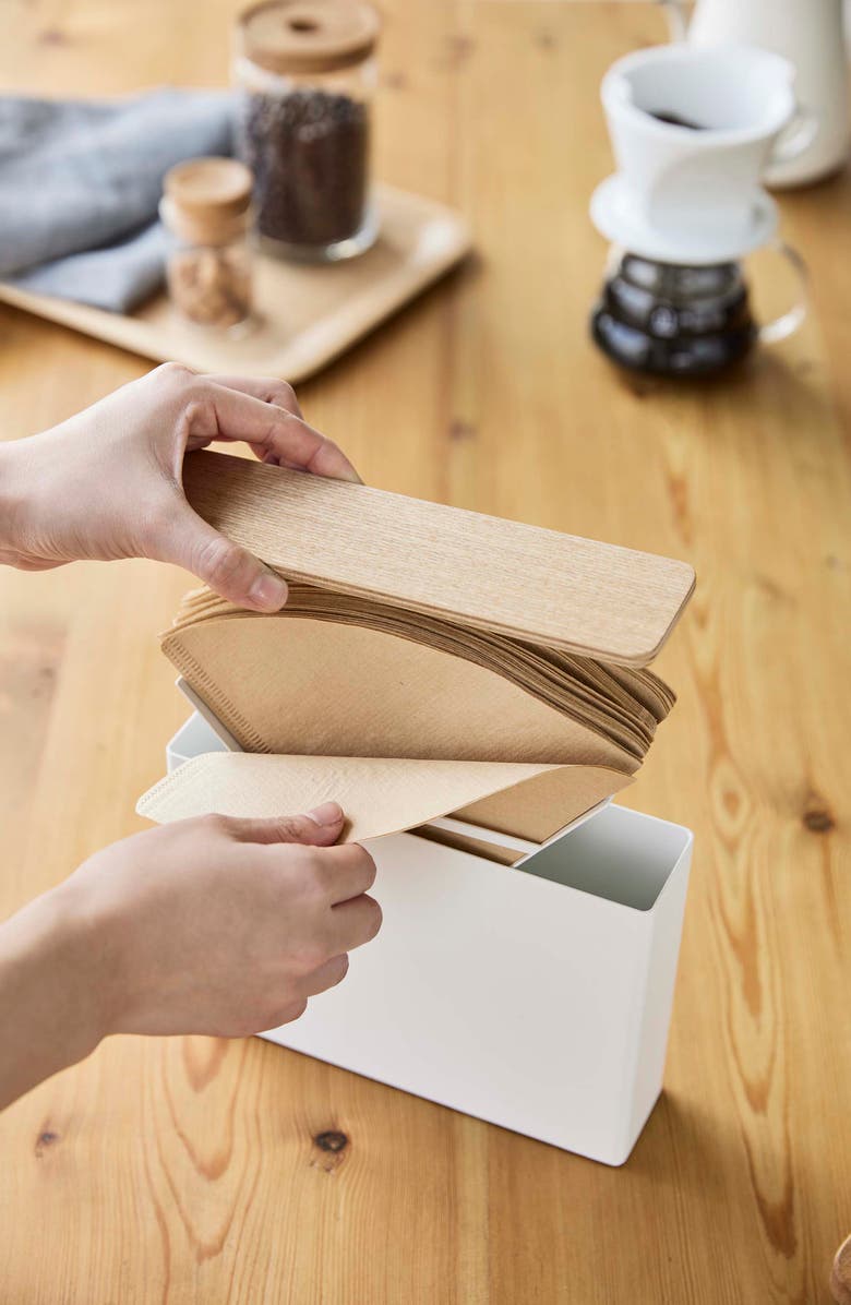 Yamazaki Coffee Filter Case, Alternate, color, White