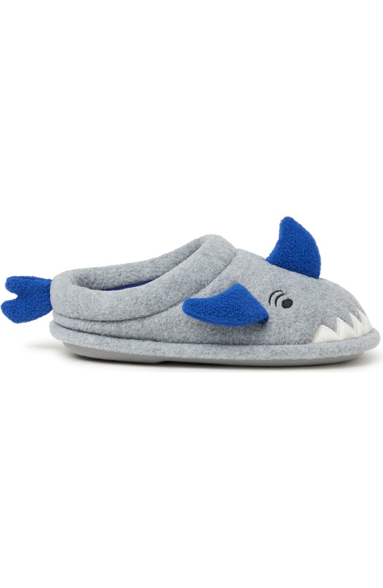 DEARFOAMS Kids' Peyton Animal Slip-On Clog Slipper, Alternate, color, Light Heather Grey