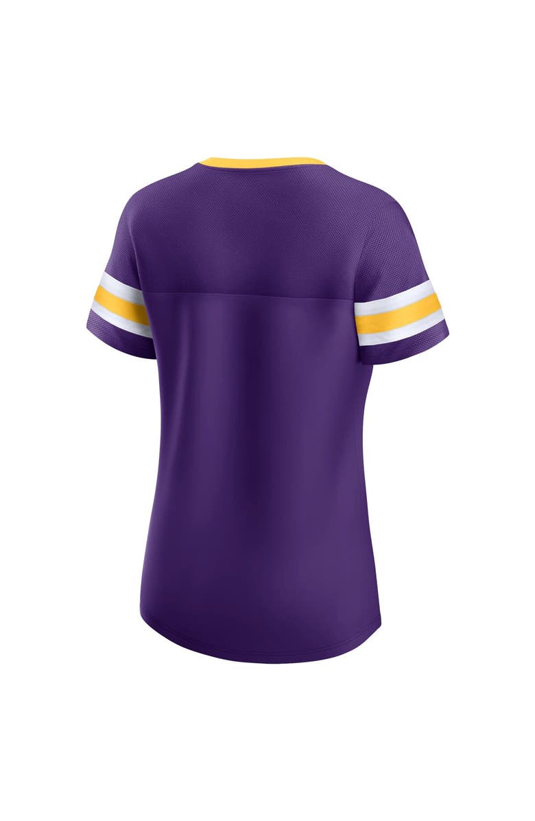 FANATICS Women's Fanatics Branded Purple Minnesota Vikings Original State Lace-Up T-Shirt, Alternate, color, 