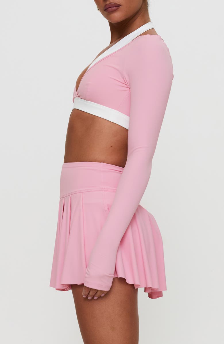 Princess Polly Vitality Long Sleeve Crop Top, Alternate, color, Pink