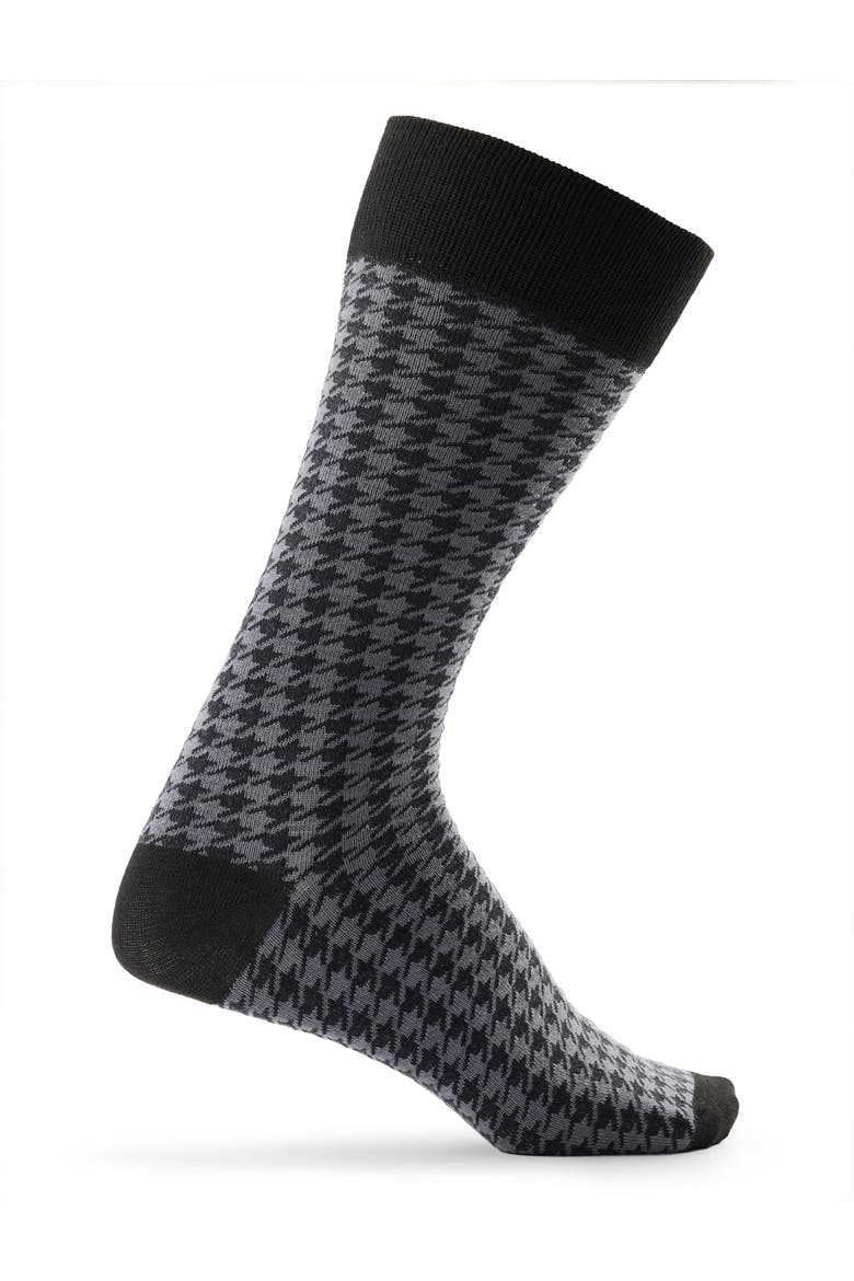 Big & Tall 3-Pk Classic Printed Socks, Alternate, color, BLACK