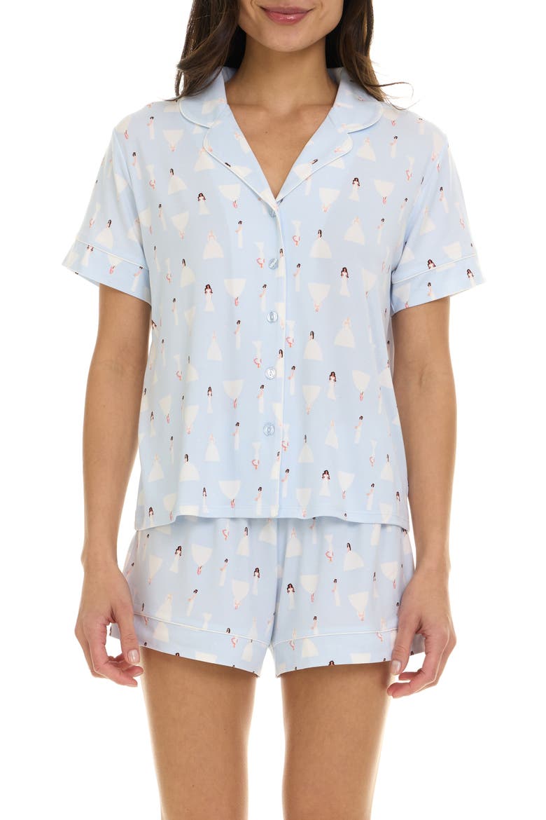 Joy Short Pajamas, Main, color, LIGHT BLUE