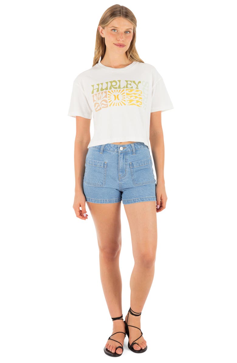 Hurley Surf Days Boxy Cotton Crop T-Shirt, Alternate, color, 