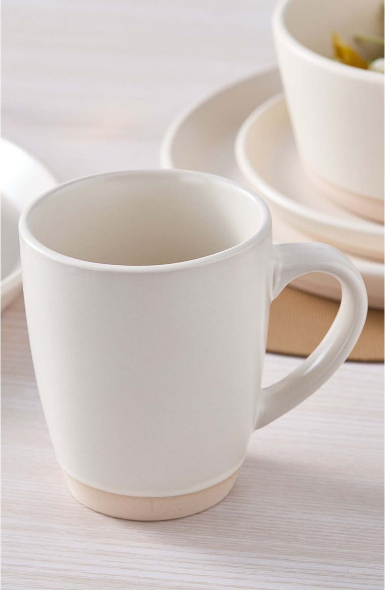 Stone Lain Jules Stoneware 16-Piece Dinnerware Set, Alternate, color, Off White