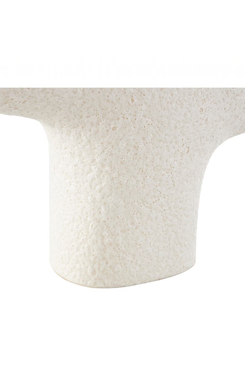 GINGER BIRCH STUDIO Geometric Ceramic Vase, Alternate, color, White