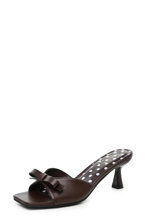 Bow Heeled Sandal