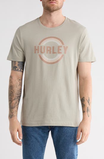Hurley Trance Cotton Graphic T-shirt In Neutral