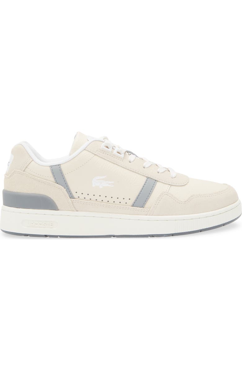 Lacoste T-Clip 124 Sneaker, Alternate, color, Off White/ Grey