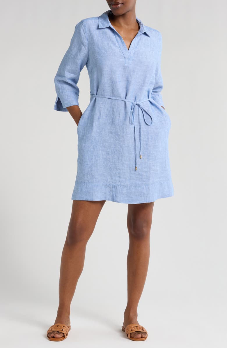 Tommy Bahama Two Palms Linen Shirtdress, Main, color, 